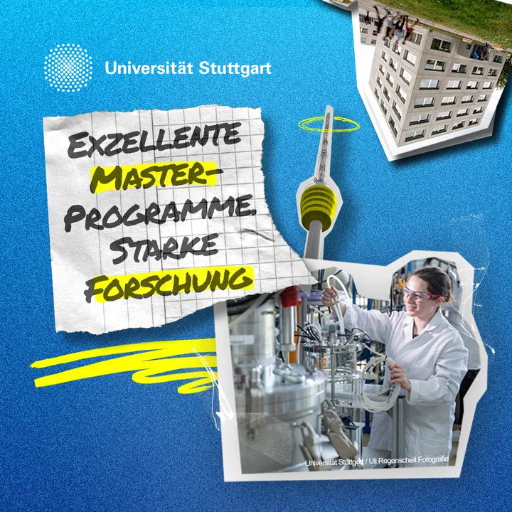 Universität-Stuttgart-Creative zu Masterstudium und Forschung.