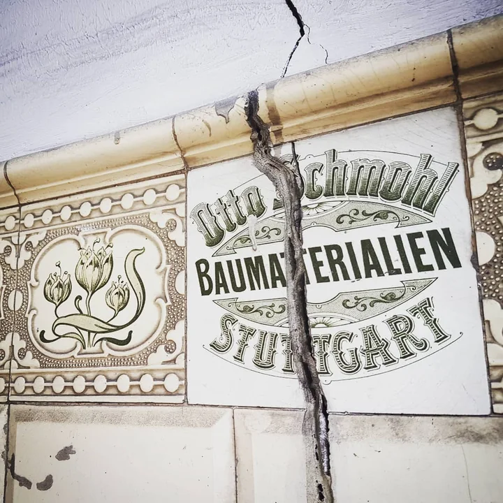 Stuttgarter Wandbild an einem lokalen Gebäude